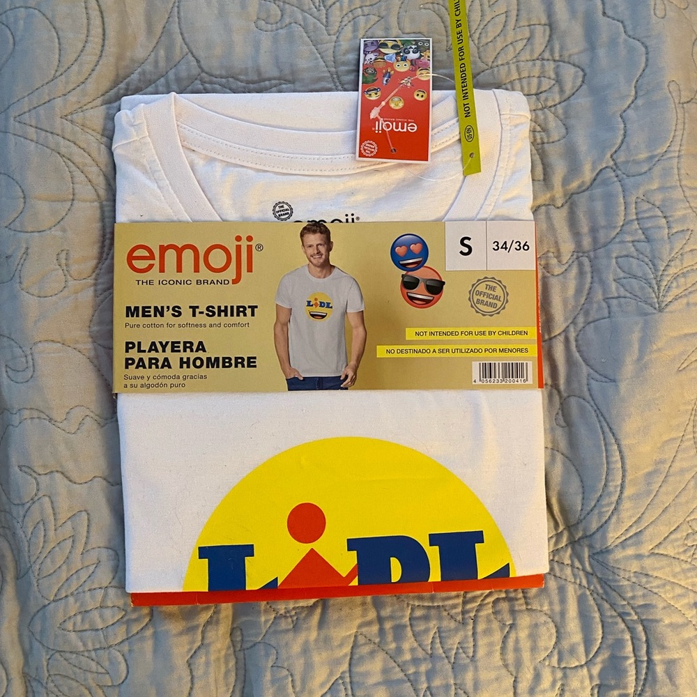 Lidl Emoji men’s shirt small NWT